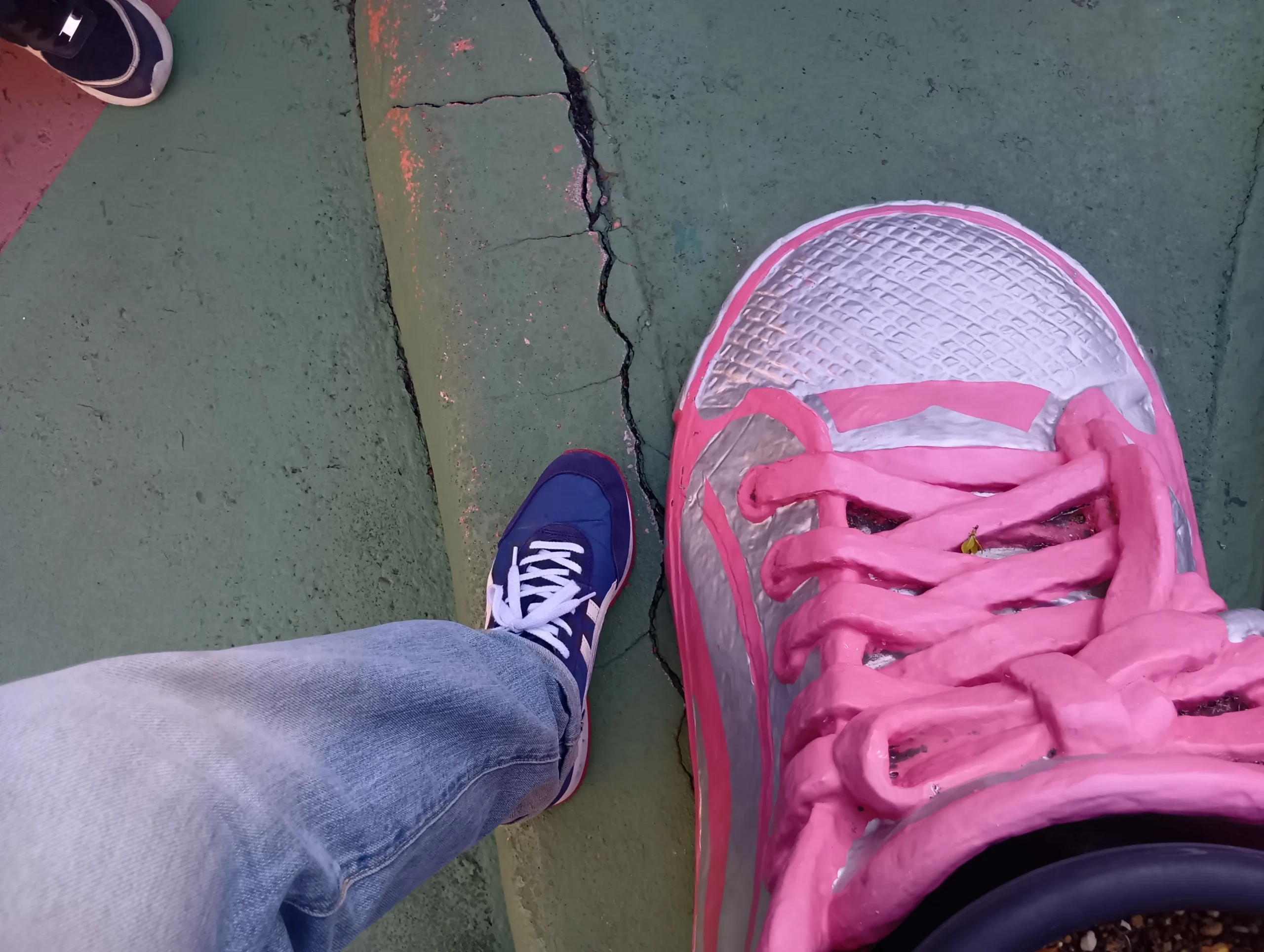 スニーカー型の植木鉢