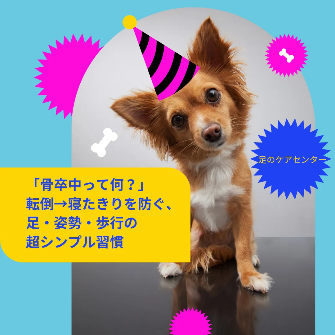 「骨卒中って何？」転倒→寝たきりを防ぐ、足・姿勢・歩行の超シンプル習慣