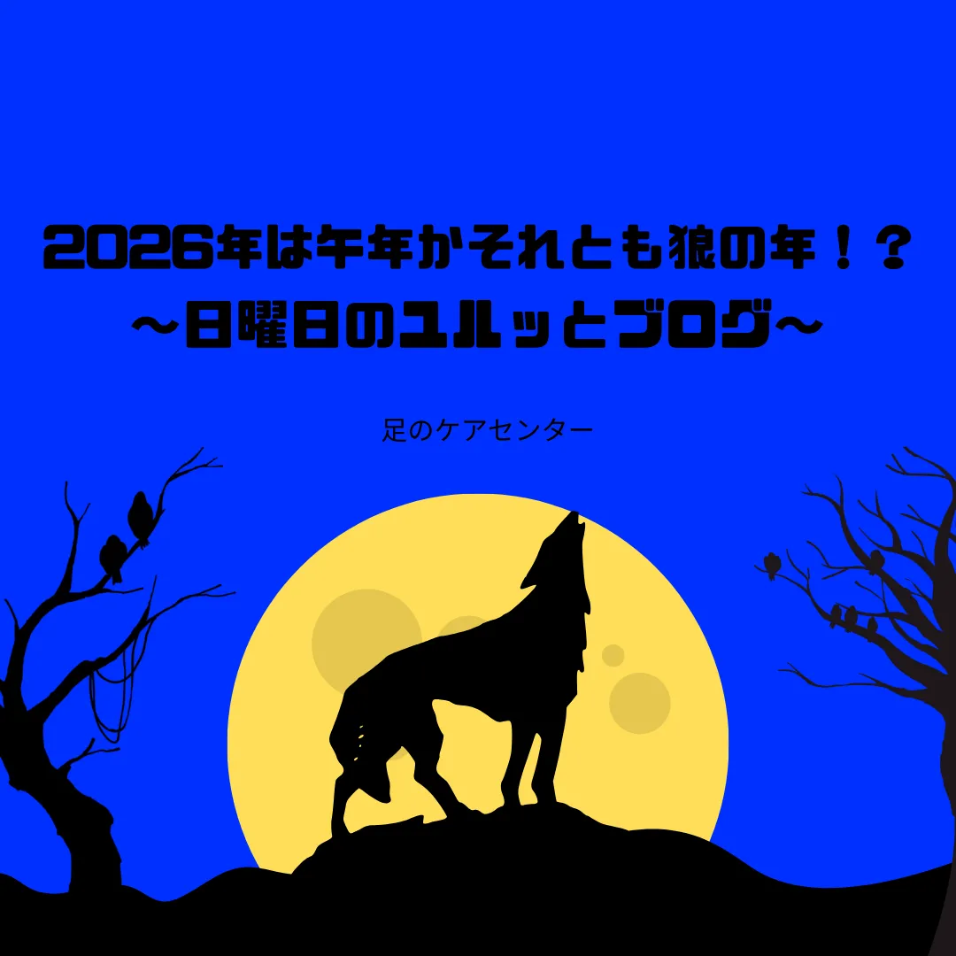 2026年は午年かそれとも狼の年か！？～日曜日のユルッとブログ～