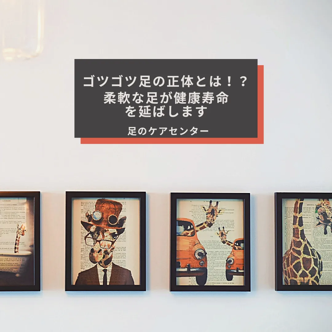 ゴツゴツ足の正体とは！？柔軟な足が健康寿命を延ばします