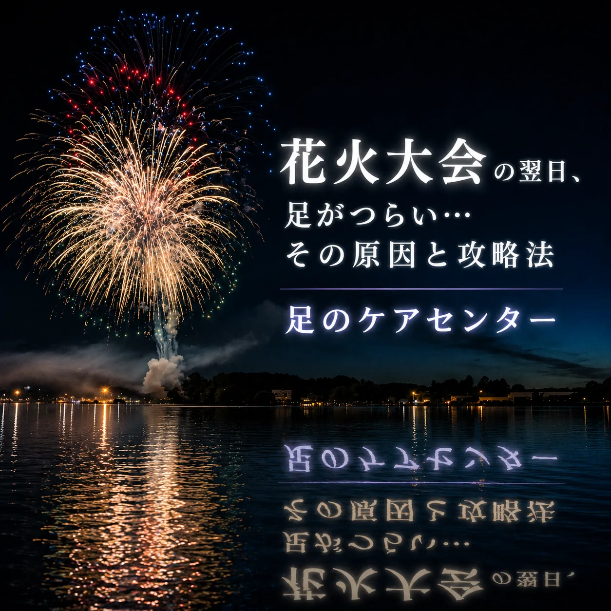 花火大会の翌日、足がつらい…その原因と攻略法