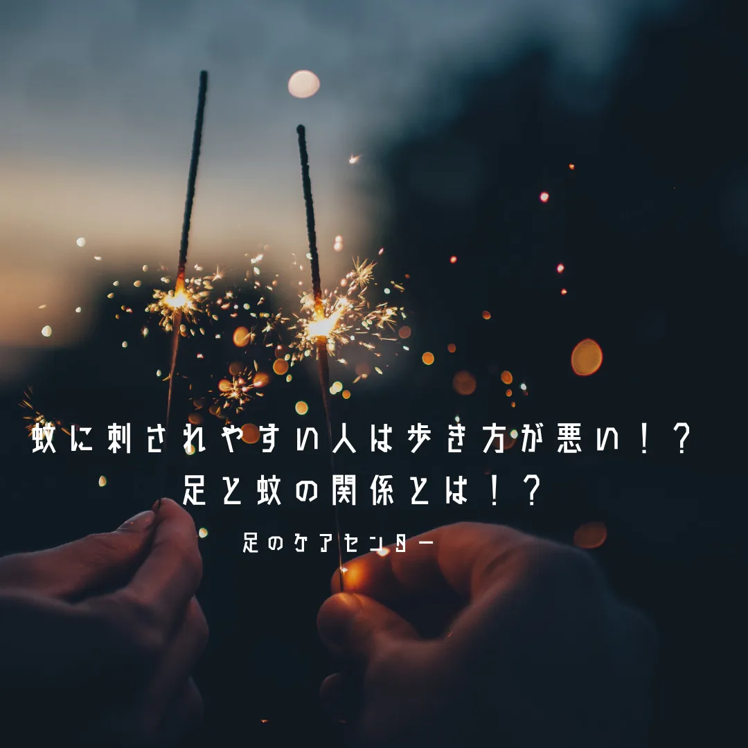 蚊に刺されやすい人は歩き方が悪い！？足と蚊の関係とは！？