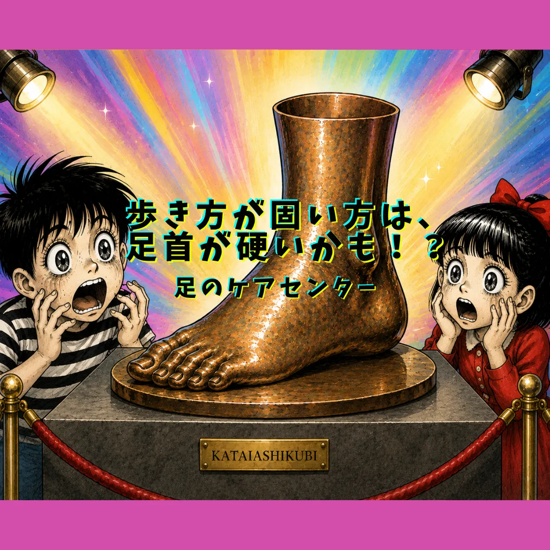 歩き方が固い方は、足首が硬いかも!?