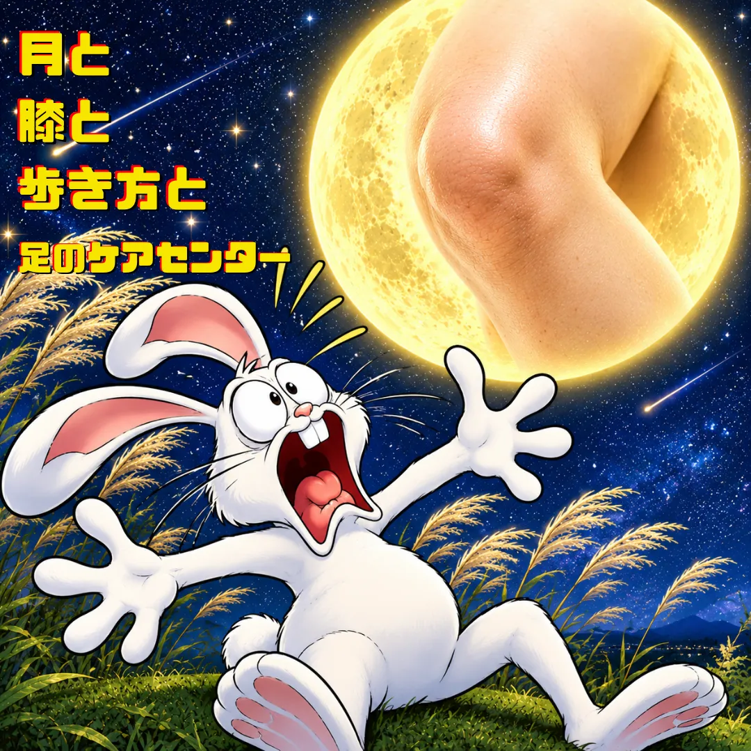 月と膝と歩き方と・・・