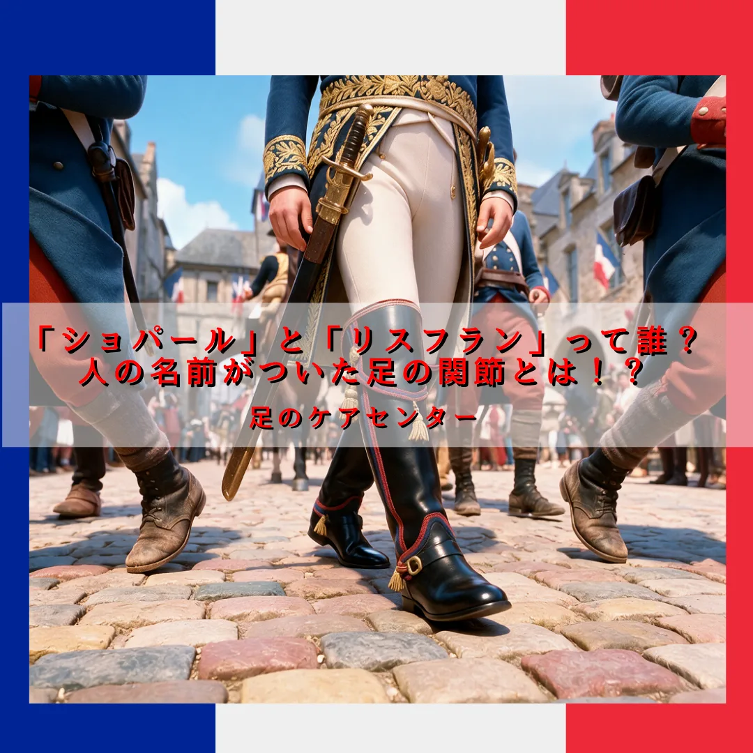 「ショパール」と「リスフラン」って誰？人の名前がついた足の関節とは！？