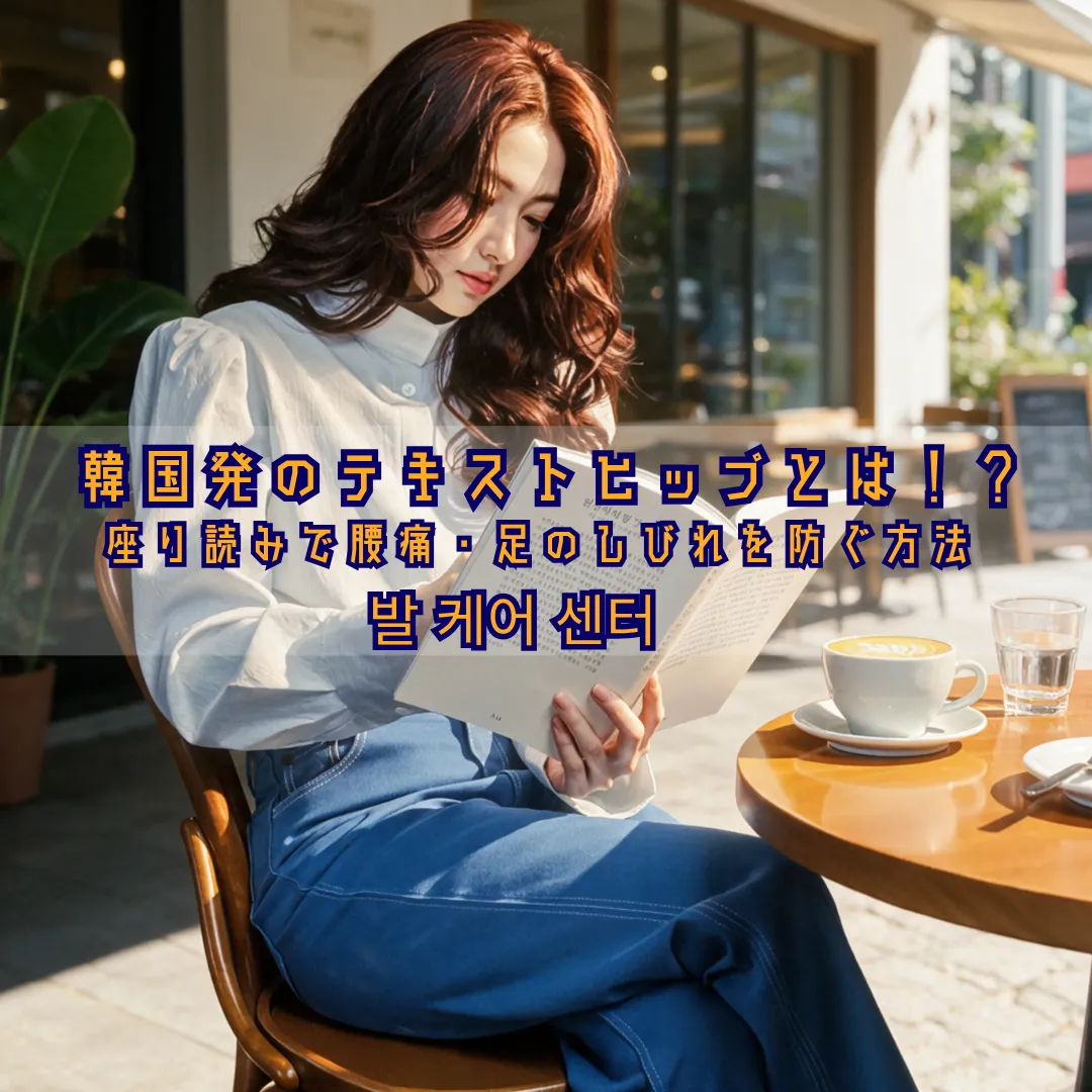 韓国発のテキストヒップとは！？座り読みで腰痛・足のしびれを防ぐ方法