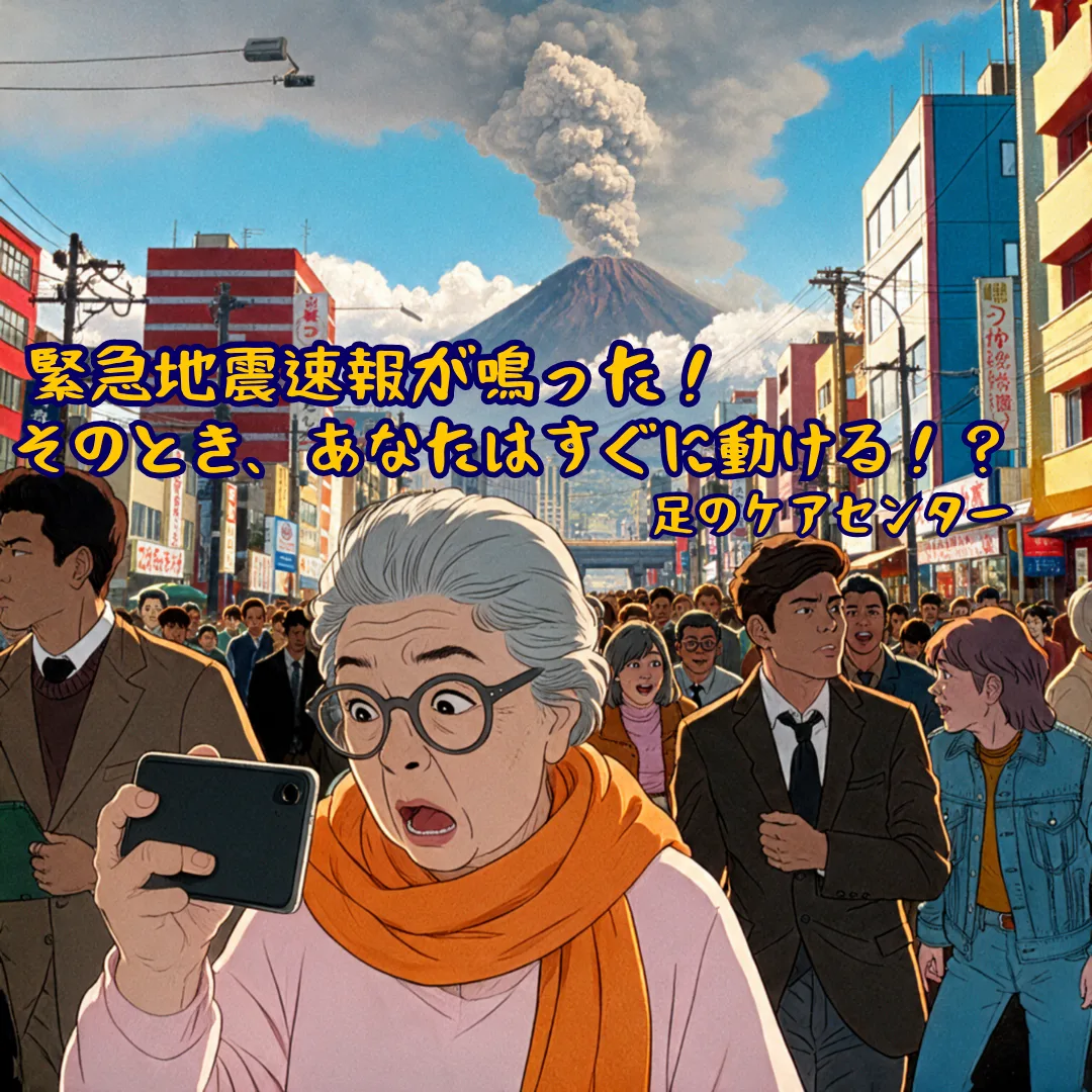 緊急地震速報が鳴った！そのとき、あなたはすぐに動ける！？