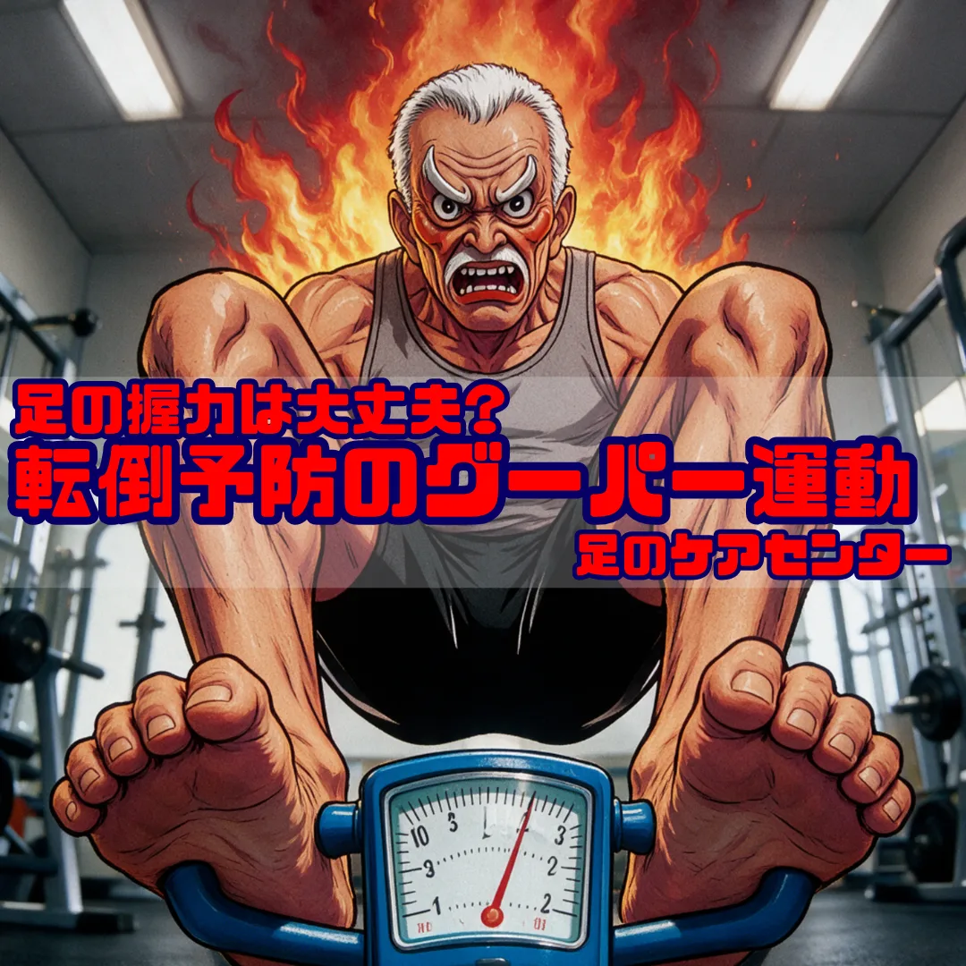 足の握力は大丈夫?転倒予防のグーパー運動