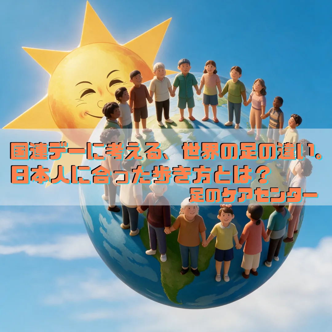 国連デーに考える、世界の足の違い。日本人に合った歩き方とは？